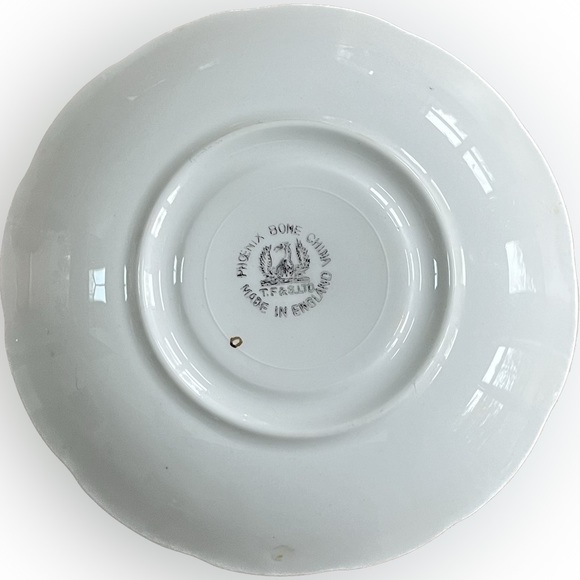 🎈2/$30 - PHOENIX Bone China TEACUP & SAUCER. Made in England. - Picture 6 of 8